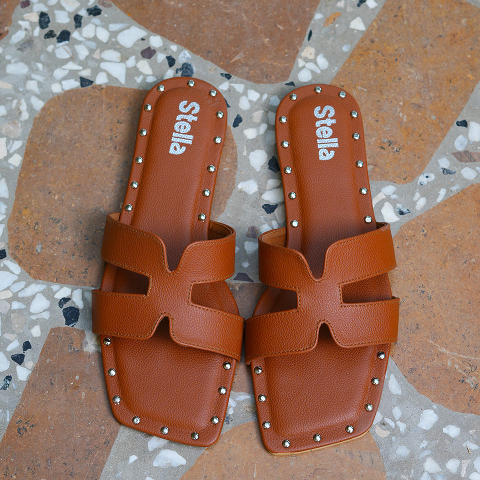 Brown Formal Flat - SF012