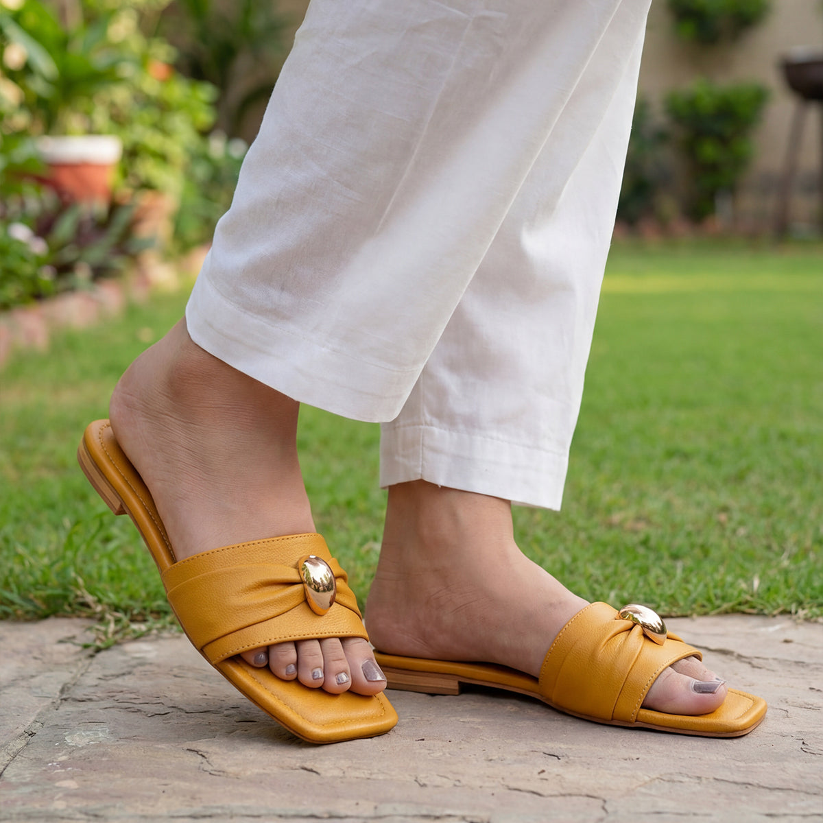 Mustard Formal Flat - SF029