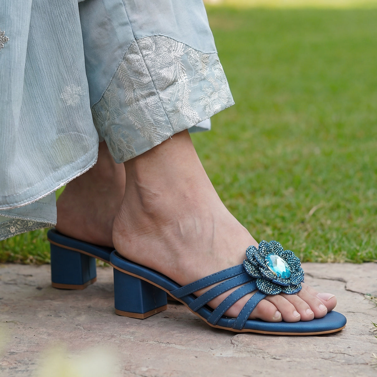 Blue Fancy Heel - SH020