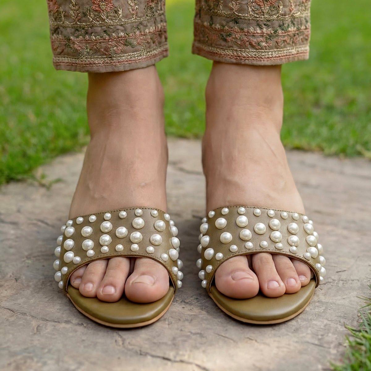 Brown Fancy Heel - SH021