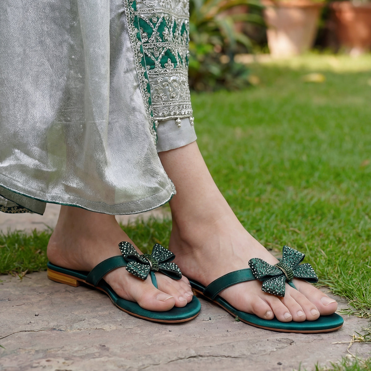 Green Formal Flat - SF030