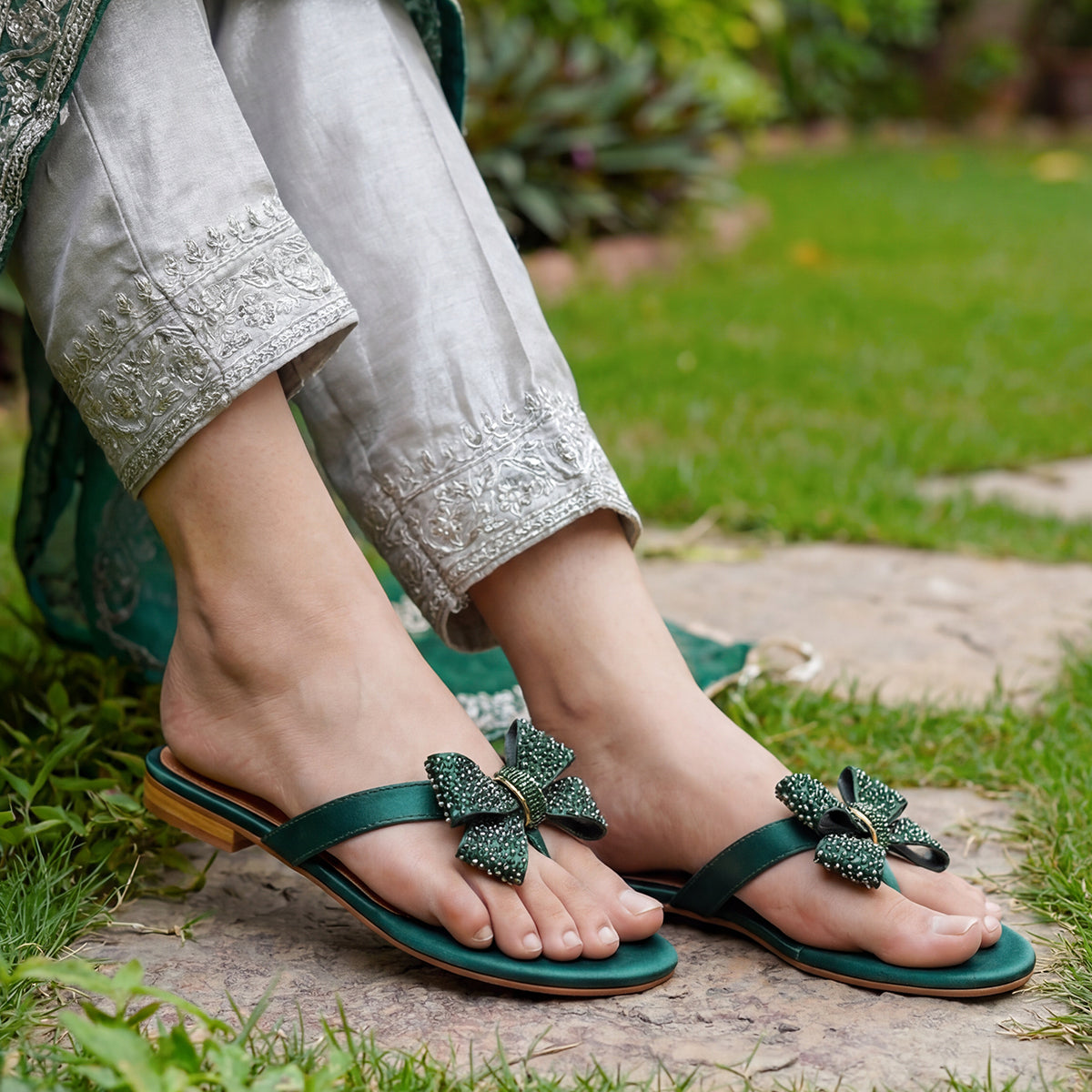 Green Formal Flat - SF030