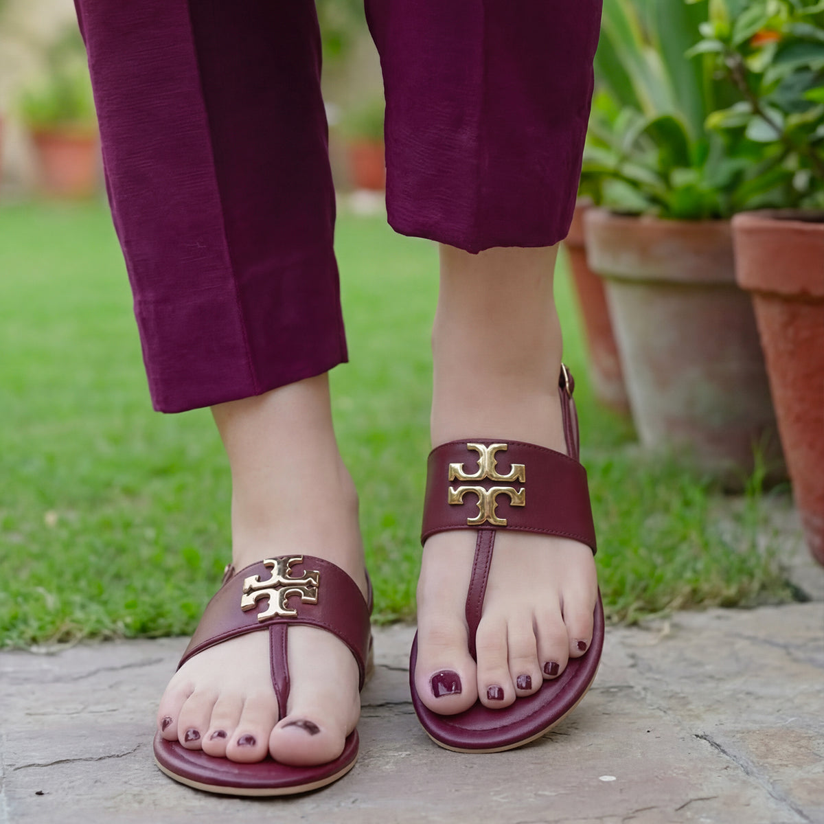 Maroon Formal Flat - SF013