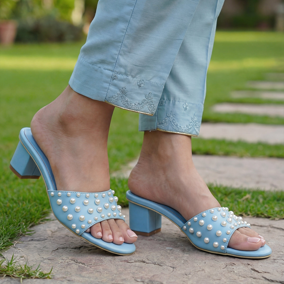 Brown Fancy Heel - SH021