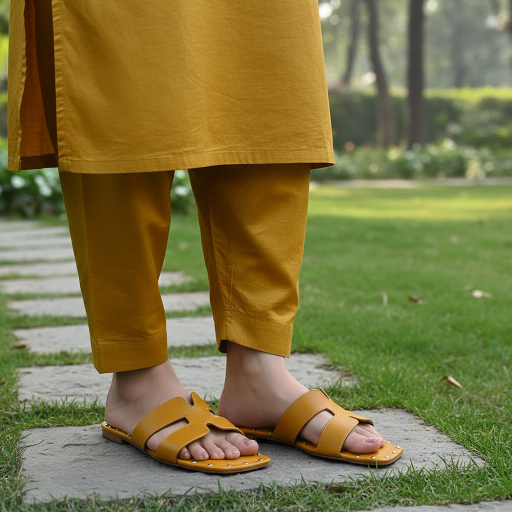 Mustard Formal Flat - SF012