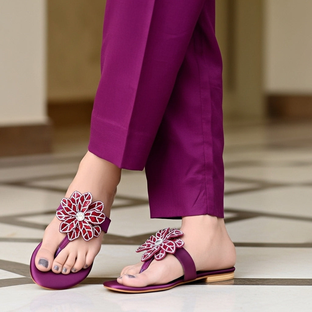 Maroon Formal Flat - SF015
