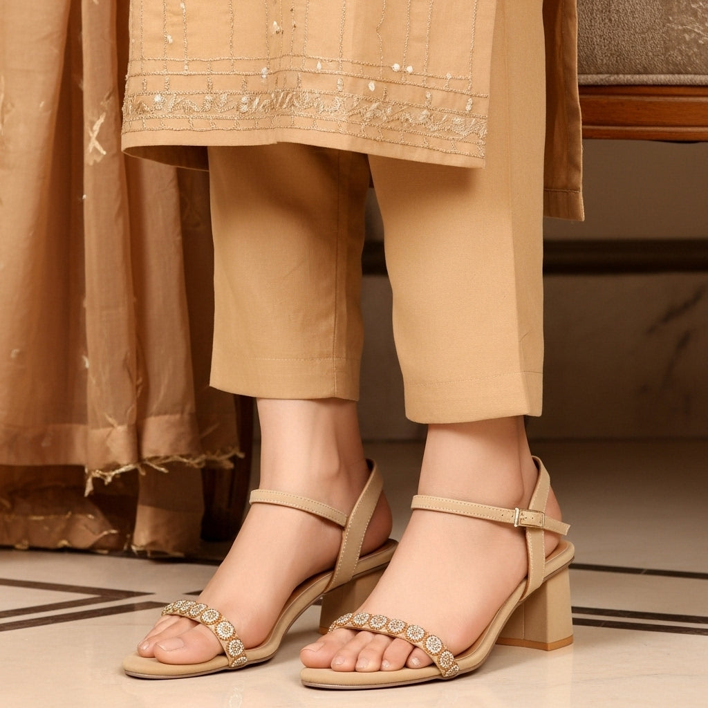 Black Fancy Heel - SH006